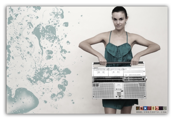 Boombox and Sexy Girl