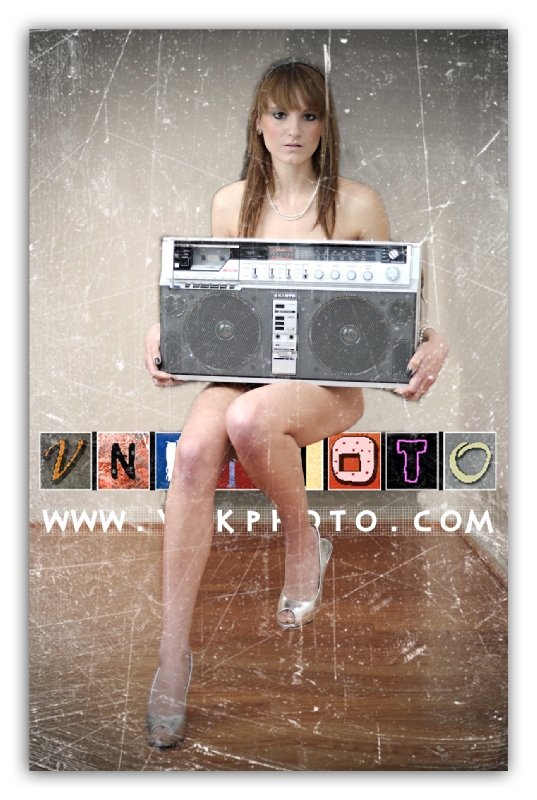 Boombox and Sexy Girl