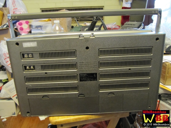 Back View of the Panasonic RX-7700, silver version