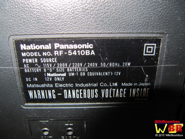 National Panasonic RF-5410 BA