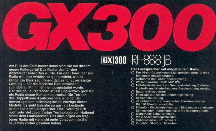Panasonic RF-888 | The Boombox Wiki
